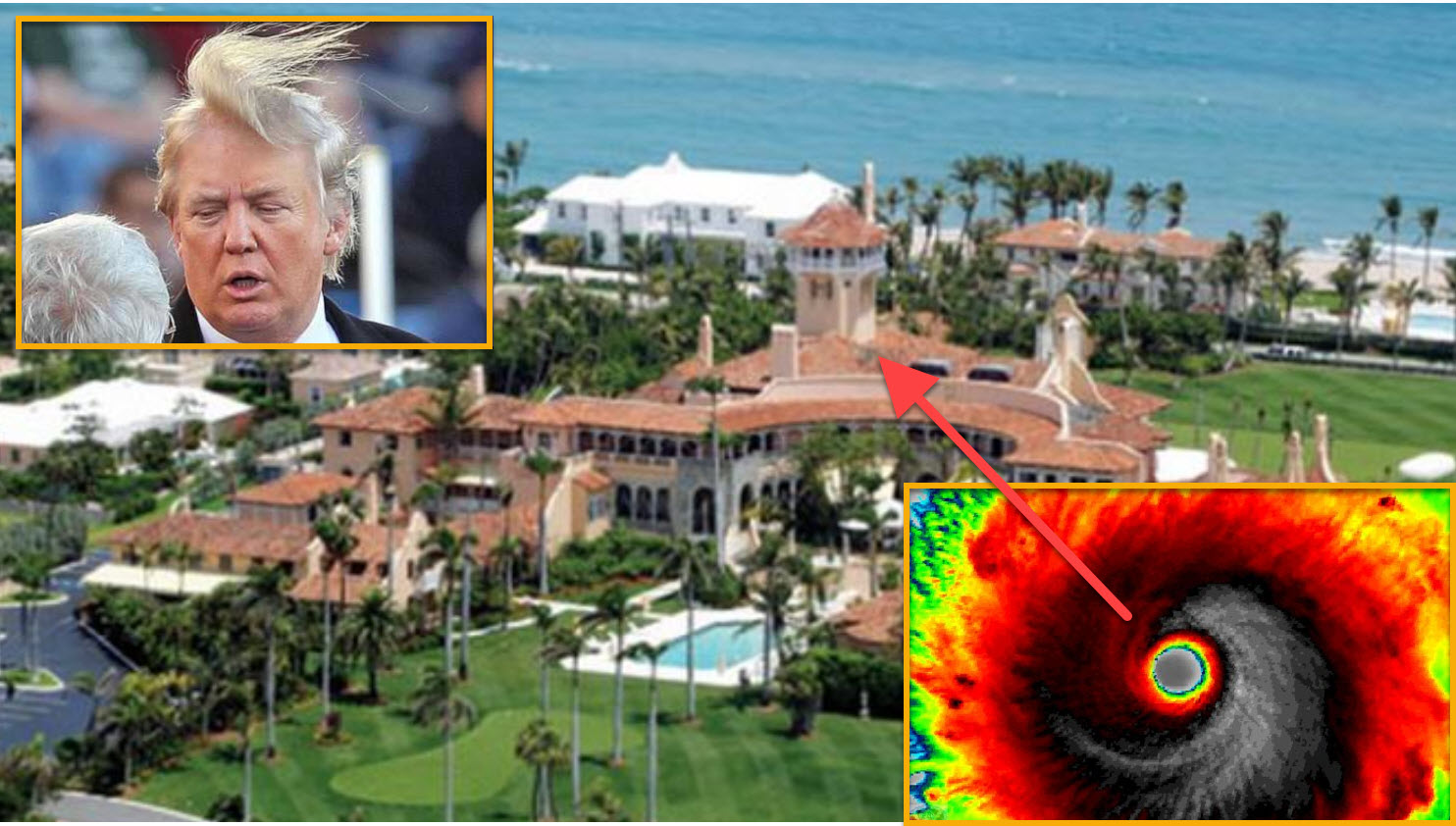 Trump’s Mar-A-Lago Is Landfall For The ‘Bleeding Eye’ Path Of Angry Hurricane Irma.